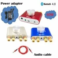  F900 With Power Adapter 2*30W Powerful Mini Bluetooth 4.0 Amplifier Headphone Amp Wireless HIFI Player For Phone/Compute 
