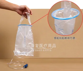 

10pcs 1000ml enema bag disposable intestinal irrigation in vitro drainage bag medical transparent plastic bag