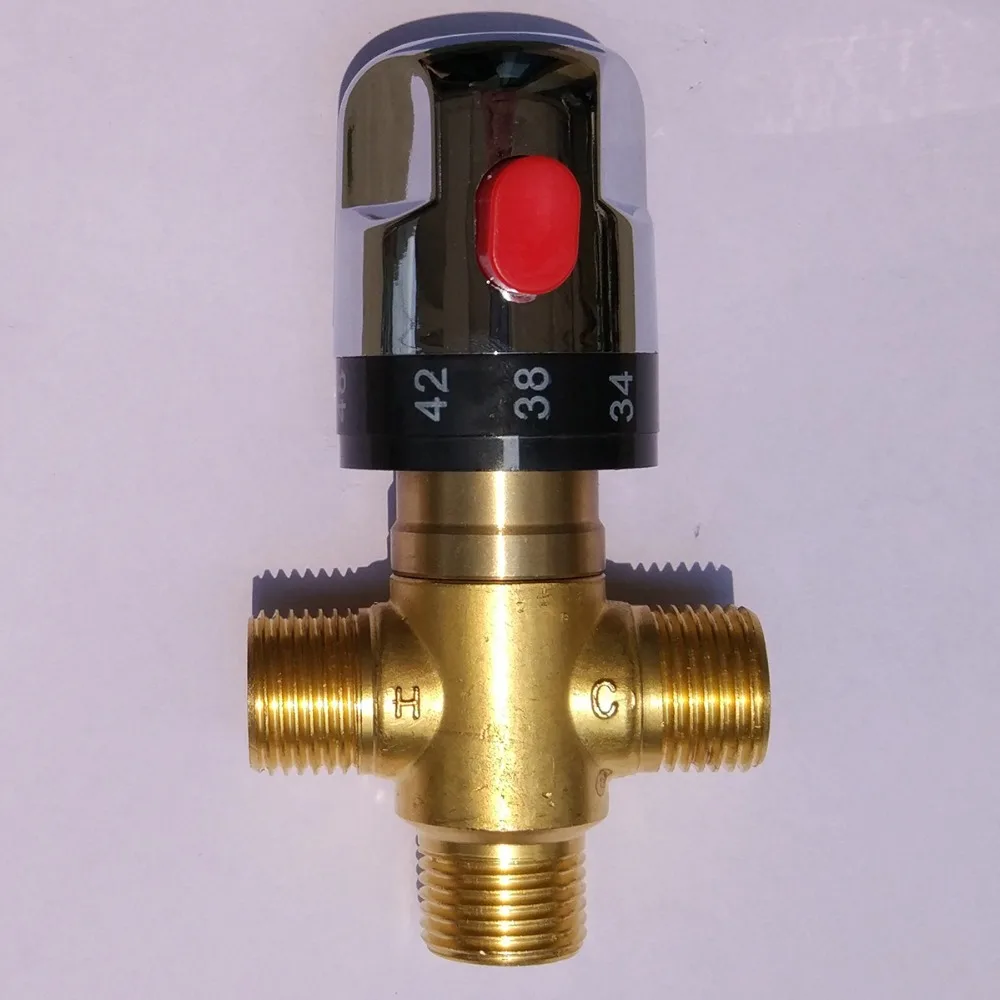 G1/2" Brass Thermostatic Shower Mixer Valve hot and cold mixing vlave Mixer for shower head or