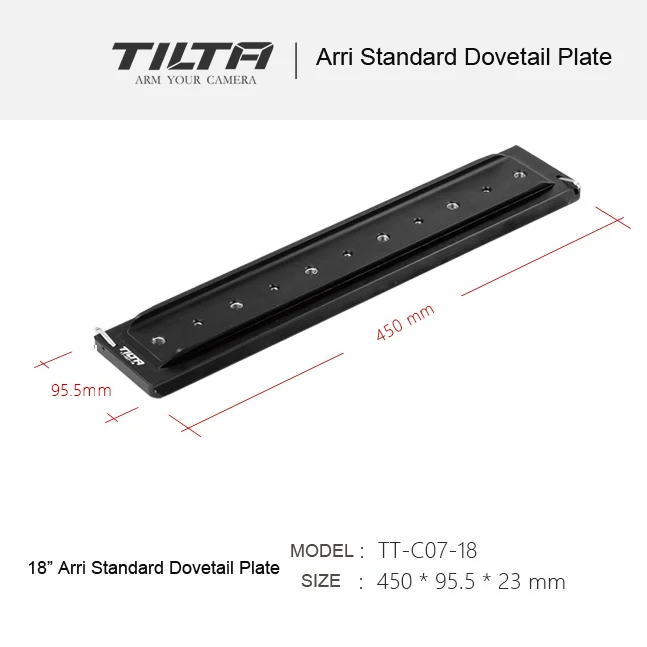 Tilta TT-C07 1" /14"/1" /24" ARRI Стандартный легкий плата для шипа крепление установка камеры и совместимость Arri Стандартный опорная плита