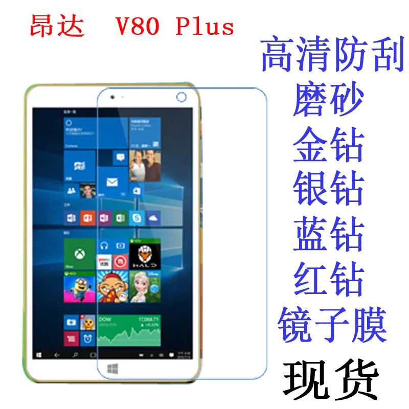 Прозрачная защитная пленка против отпечатков пальцев для Onda V80 plus Dual OS 8 inch Tablet