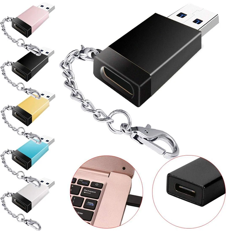 

Thbelieve USB A Male To USB C Female Adapter USB Type C To USB 3.0 Adapters With Mini Keychain Converters Drop Shipping Retail