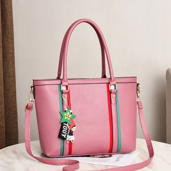 

ladies hand bags women handbags pu leather casual tote big Crossbody Shoulder bags for women 2020 female sets bag