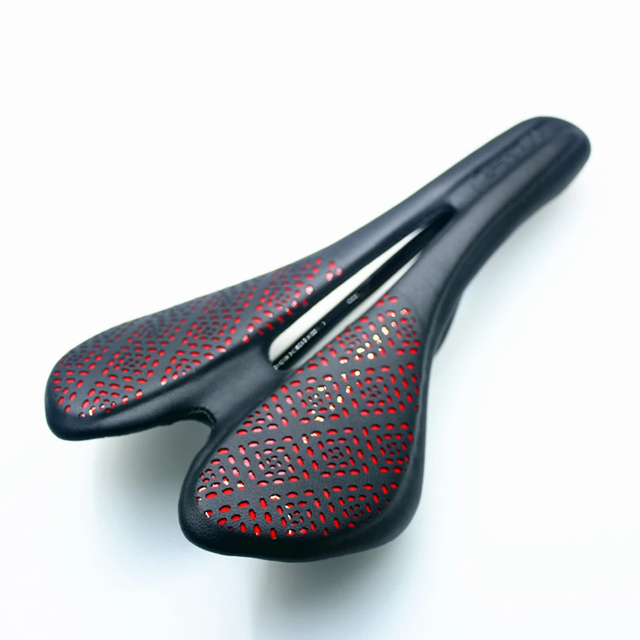 GUB-MTB-road-mountain-bike-saddle-full-carbon-leather-cushion-seat-bicycle-saddle-black-red