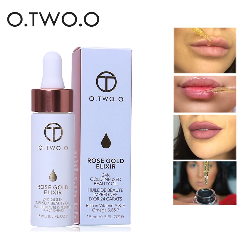 O.TWO.O Makeup Primer Oil 24k Rose Gold Nutritious Moisturizing Base