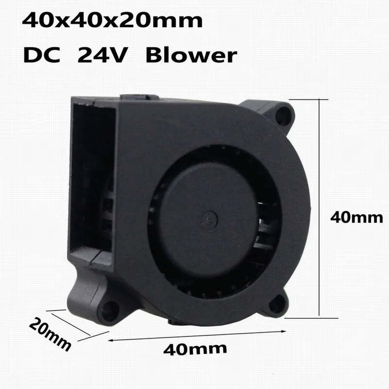 

Gdstime 2 pcs DC 40x20mm 40mm 24V 0.1A Two ball bearing blower 4cm 40mm*20mm Blower Fan