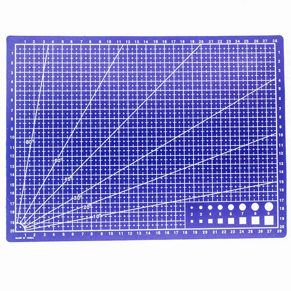 

New A4 Grid Lines Cutting Mat Scale Plate Craft Card Fabric Leather Paper Board Learning office supplies