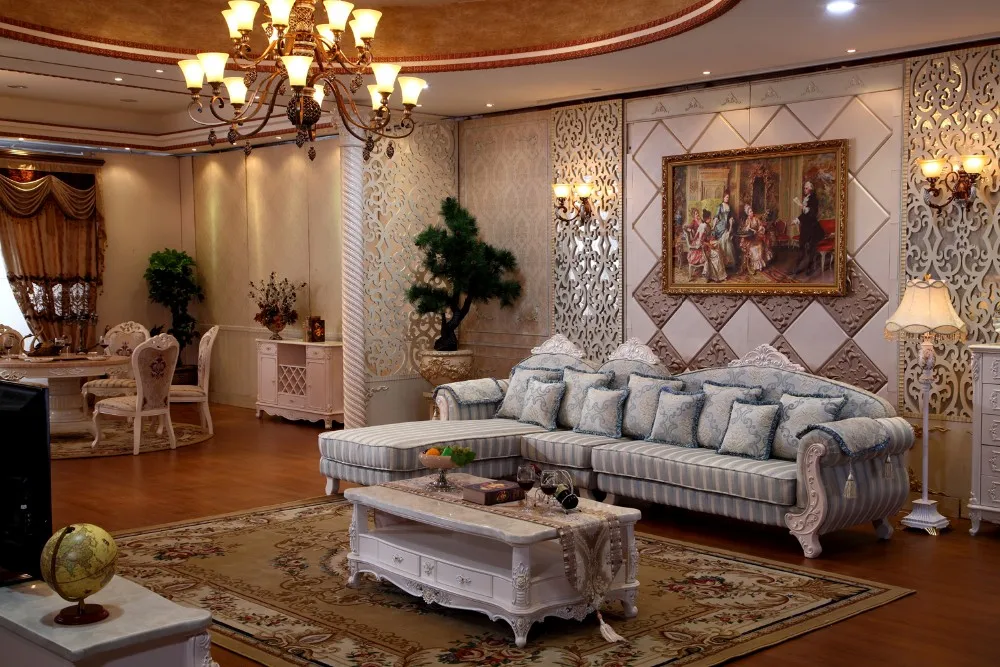 Европейский современный диван набор мебели для гостиной с 1 + 2 + 3 диван устанавливает