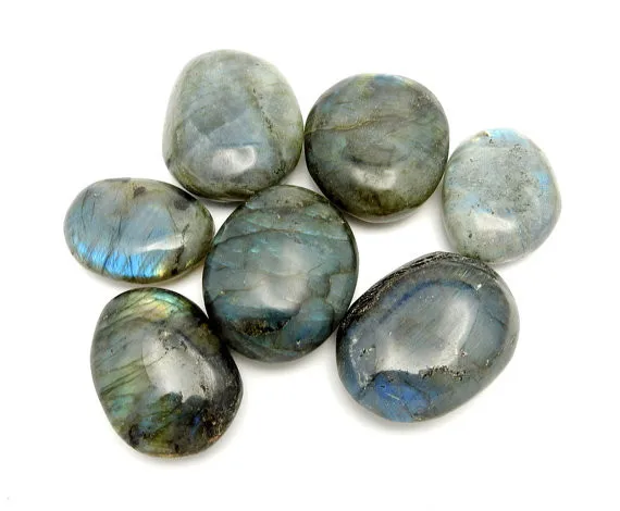 Labradorite Palm Stone Slab - Chakra Stone - Wire Wrapping - Reiki - Crystal