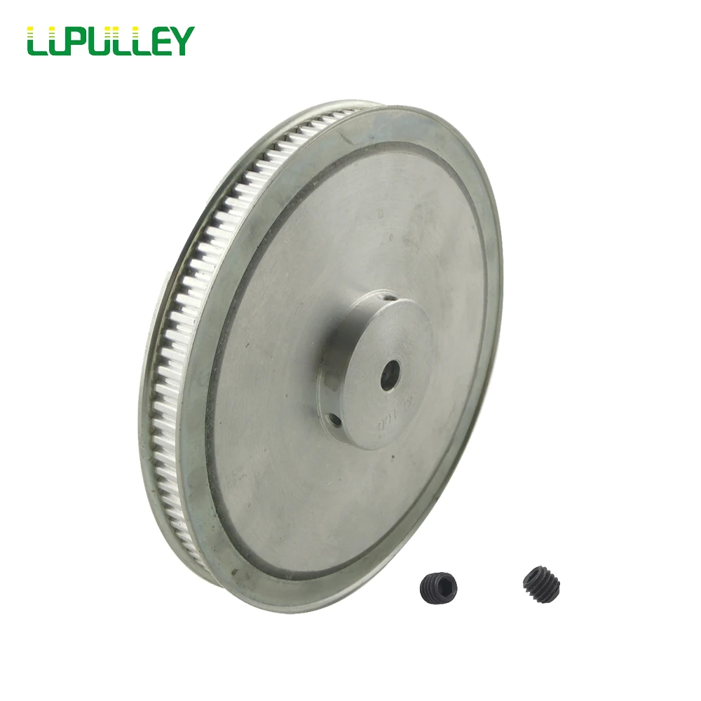 LUPULLEY XL 100T зубчатый шкив 10 мм/12 мм диаметр шкива Двигателя Алюминиевый 100 зубчатый приводной ремень Ширина 11 мм синхронный колесный шкив