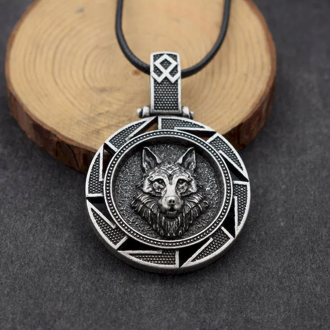 

SanLan 1pcs Norse Vikings Wolf Pendant Necklace Nordic Amulet