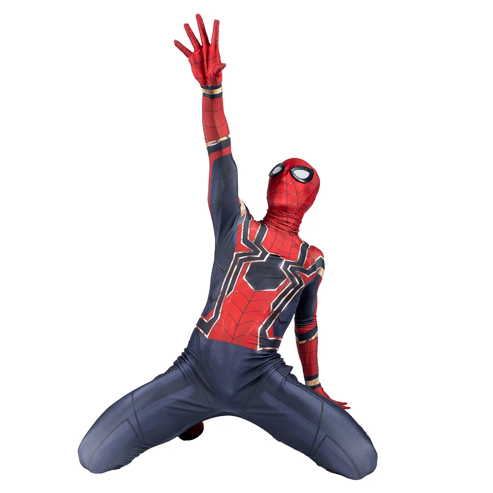 Карнавальный костюм «Человек-паук», «зентай», «Железный Паук», «супергерой», комбинезон, маска для Хэллоуина, для взрослых мальчиков