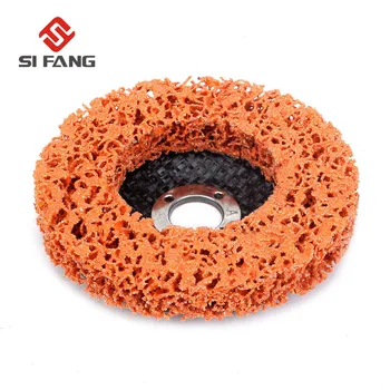 

1Pc 4" Poly Strip Disc Wheel For Angle Grinder For Derusting Cleaning