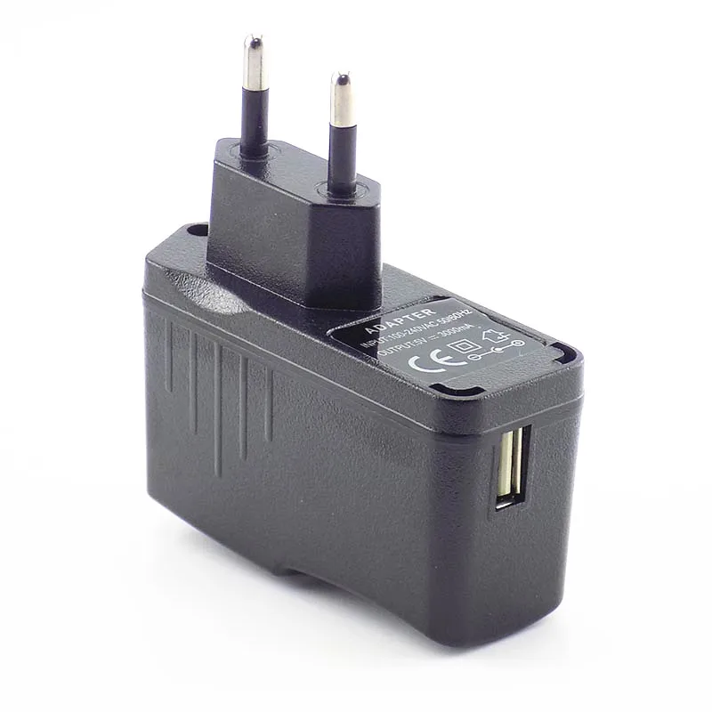 Адаптер питания DC 5 в 3A порт зарядки Micro USB для светодиодных лент переключатель