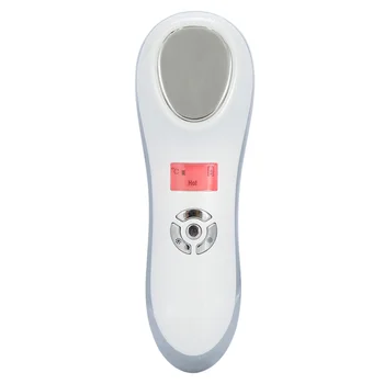 

USB Charging Ultrasonic Hot Cold Hammer Skin Tighten Device Face Lifting skin Beauty Machine Facial Skin Massager Beauty Device