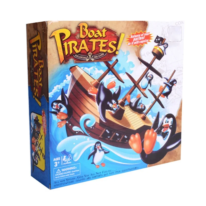 

Baby Toys Intelligence Game Kids Pirate Toy Penguin Ship Fun Present Desktop Balance Birthday