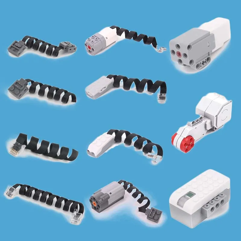 

TECHNIC POWER FUNCTIONS EXTENSION WIRE CABLE CONNECTOR CRYSTAL HEAD FIT FOR EV3 & WEDO2.0 ROBOTBIT ROSBOT BRICK BLOCKS TOY