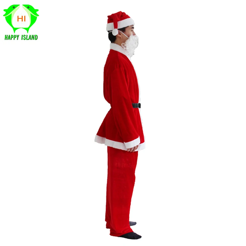 Костюмы для косплея на новый год для взрослых, костюм Санта Клауса для мужчин, Рождественский костюм, новогодний праздничный костюм для