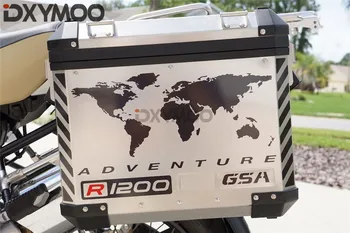 

Pack of 2PCS(1 PAIR) Motorcycle Side Taix Box Sticker Car Styling for R1200GS F800GS TOURATECH GSA ADV ADVENTURE Black