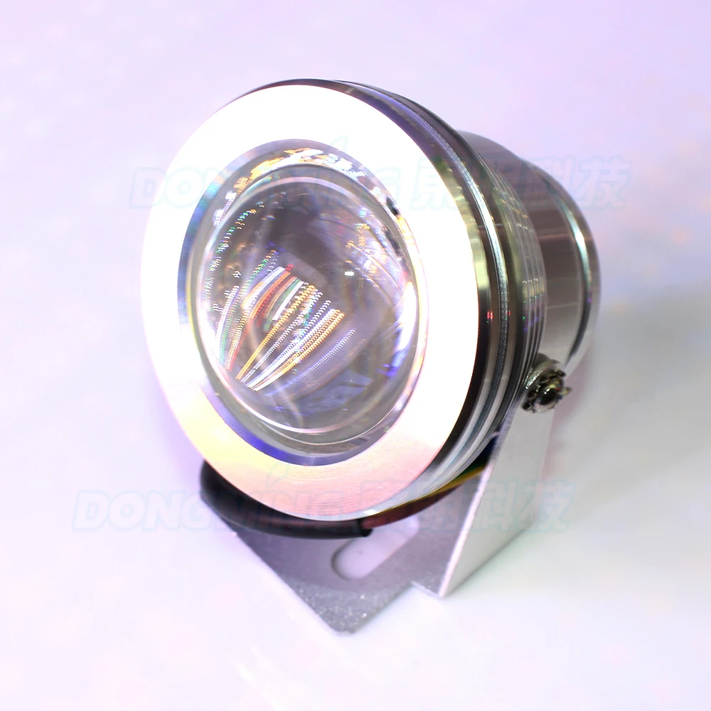 4pcs-silver-cover-led-underwater-pool-light-convex-lens-underwater-led-lamp-red-blue-green-underwater-led-lights-ip68-10w