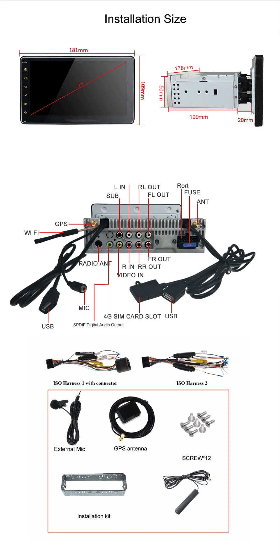 ARKRIGHT " 4+ 64 Гб 1din Android автомобильный Радио Встроенный 4 г/4 г sim-карта мультимедийный плеер gps/Авторадио/Автомобильный dvd-плеер/горячая точка обмена