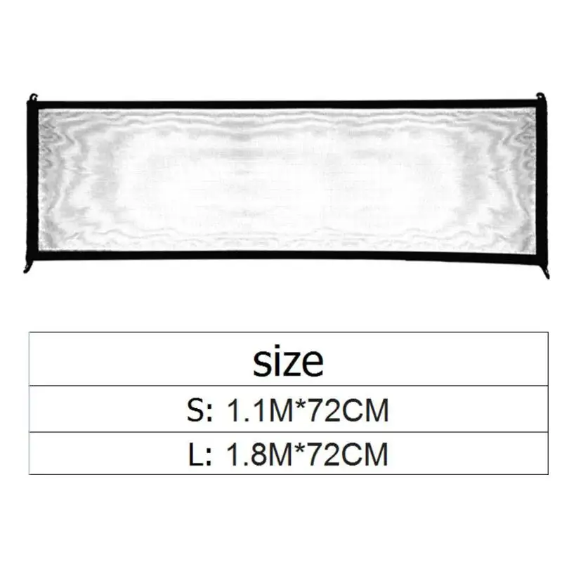 Черный волшебный ворота Портативный складной безопасности заборный сетчатый Волшебная сеть для домашние питомцы; собаки; кошки разделительная сеть портативный складной Pet безопасности Guar