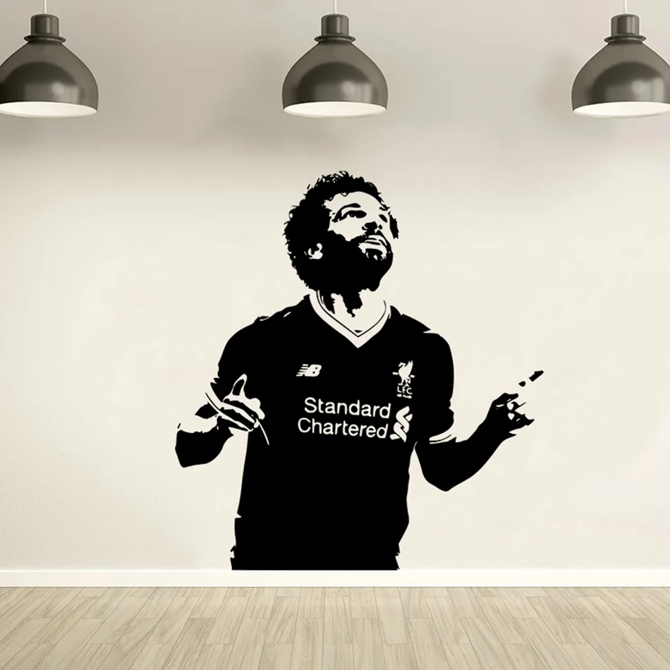 Наклейки на стену футбольного игрока Мохамеда Salah известная звезда футбола