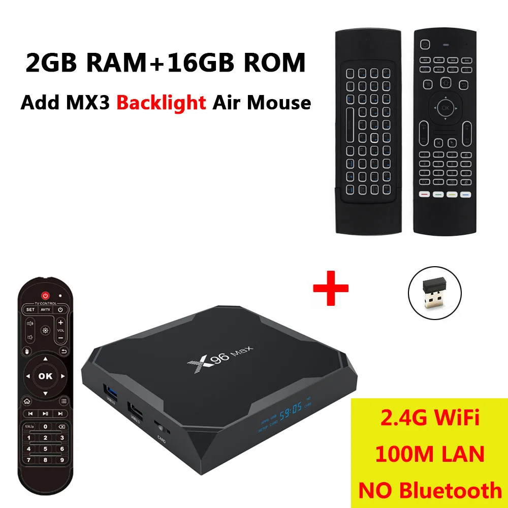 X96 MAX 4 ГБ ОЗУ 64 Гб ПЗУ Смарт Android 8,1 ТВ коробка Amlogic S905X2 четырехъядерный 1000M LAN 2,4G 5G WiFi Bluetooth 4K HD медиаплеер - Цвет: 2GB 16GB add MX3-L