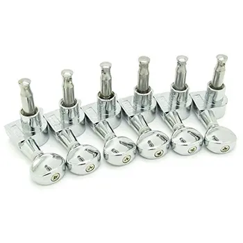 

Electric Guitar Concave Button Machine Heads Tuning Pegs Chrome