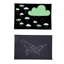 Скандинавский стиль Модный мультфильм шаблон коврик у входной двери дома хорошо впитывающий нескользящий коврик для ванной комнаты