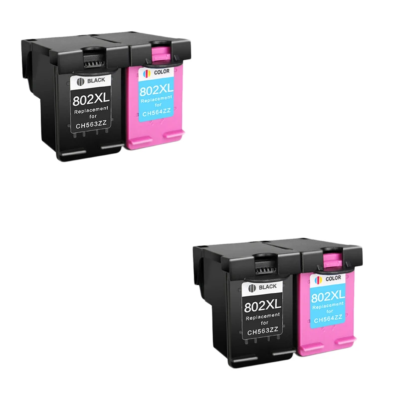 Совместимые чернильные картриджи LuoCai для HP 802 Deskjet 1000 1010 1050 1510 1511 2000 2050 3050 3512 4500