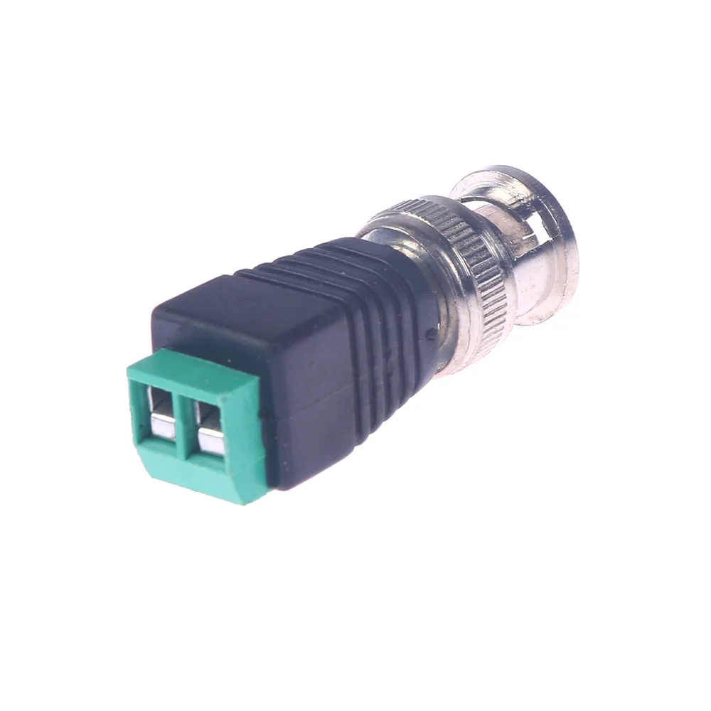 1/2 шт. BNC кабель зеленый мужской Коаксиальный CAT5 в коаксиальный фотоэлемент