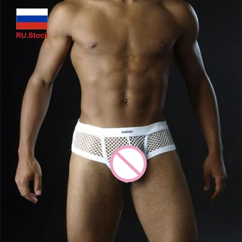 

2pcs Men Briefs Mesh Transparent Underwear Sexy Qucik Dry Breathable Mens Panties Male Net Lingerie Underpants Comfortable