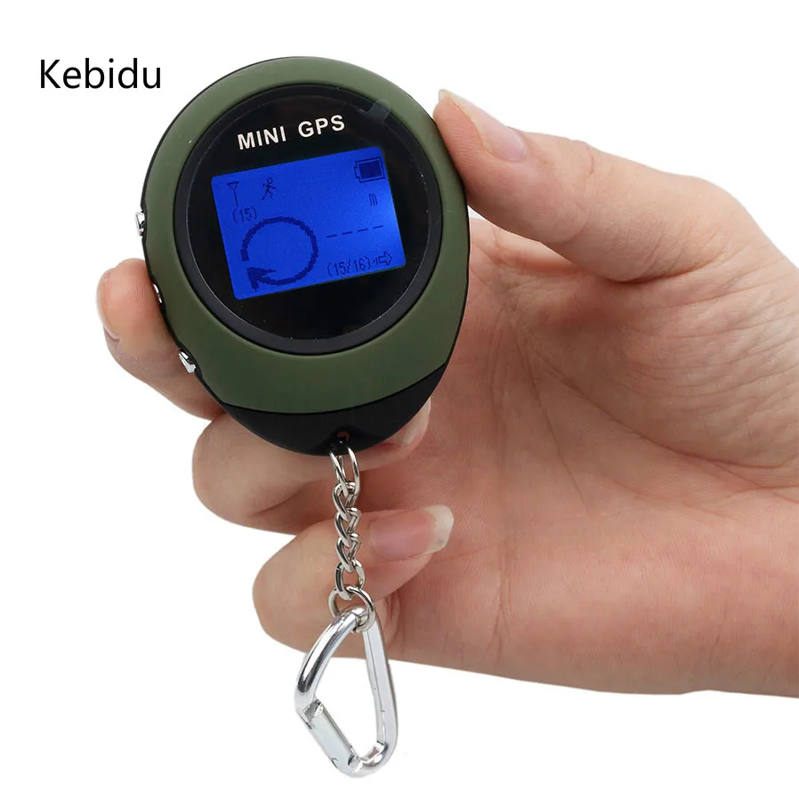 

Kebidu Protable Travel Tracker GPS Tracking Device Car Locator Pathfinding Outdoor Hiking Handheld GPS Keychain For Car Travel