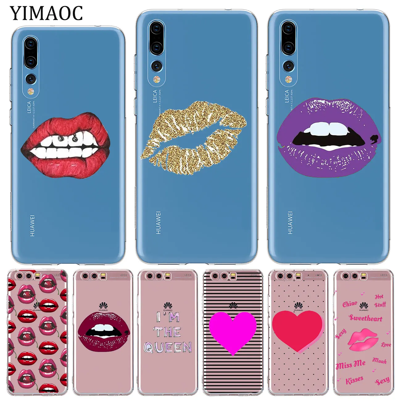 Женский Мягкий силиконовый чехол YIMAOC из ТПУ для Huawei P30 P20 Pro P10 P8 P9 Lite 2017 2016 2015 P smart Z