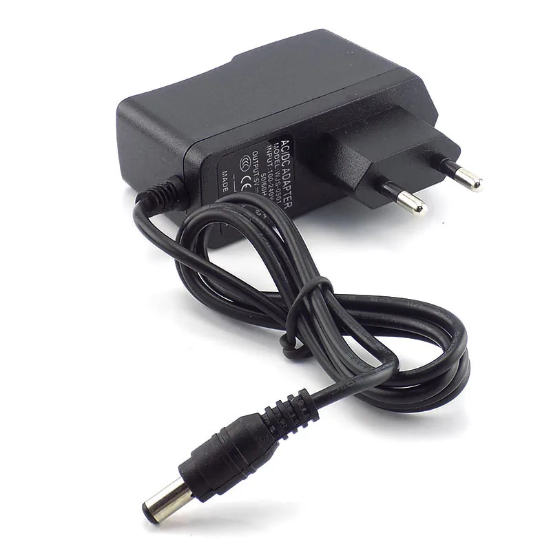 Universal AC to DC Power Adapter 5V-12V with Multiple Amp Options & US/EU Plug