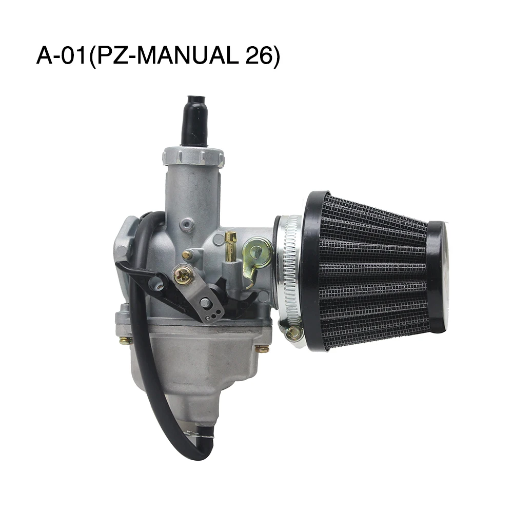 Sclmotos-PZ26 PZ27 PZ30 Carb ручная спортивная обувь/автоматический Карбюратор с воздушным фильтром для 125cc-250CC Dirt Pit bike ATV Quad - Цвет: PZ26