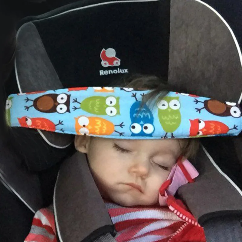 

Infant Trolley Safety Seat Sleeping Artifact Fix head Fit for any Stoller Kid Head Support Holder Sleeping Belt Adjustable