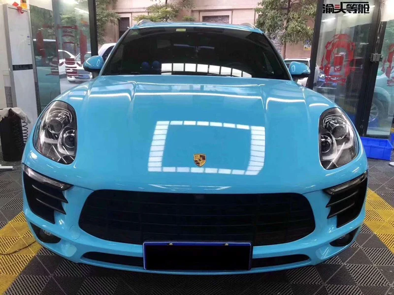 Blue Glossy Crystal Vinyl Film Car Wrap-8