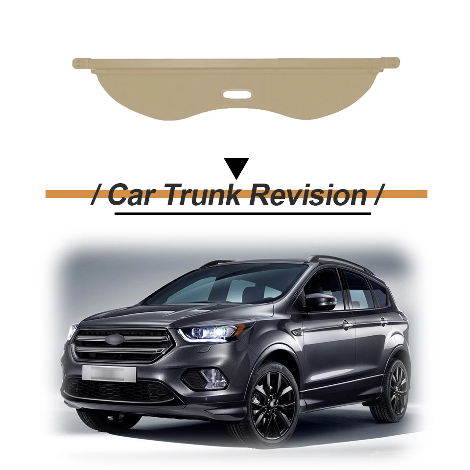 OVERE 1 комплект Автомобильный задний багажник Грузовой чехол для Ford Escape/Kuga 2013 черный защитный щит тени авто аксессуары