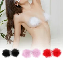 1 пара Женские сексуальные накладки на грудь Очаровательная клейкая кисточка сердце бюстгальтер накладки для сосков телесного цвета кремниевое перо