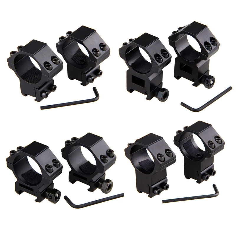 1 زوج 30 مللي متر بندقية Riflescope جبل الطوق 11 مللي متر تتوافق Picatinny السكك الحديدية محول رفيعة الانظار ل بندقية ويفر نطاق الصيد