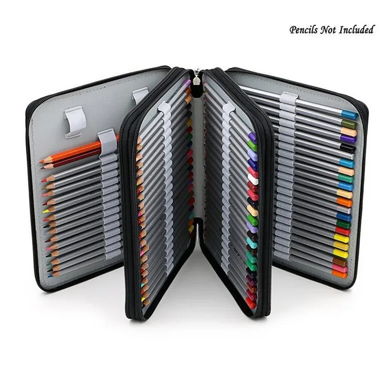 192 Slots Large Capacity Pencil Bag Case Organizer Cosmetic Bag For Colored  Pencil Watercolor Pen Markers