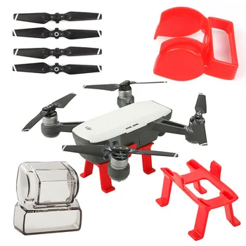 

Accessories Kit For DJI Spark, Lens Hood Sunshade, Camera Gimbal Cover Lens Cap Screen Cover, Landing Gear, 4730F Propeller