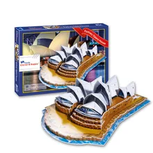 Candice guo 3D бумажная головоломка Сборная модель DIY игрушка Сиднейский опера дом Австралия здание ребенок подарок на день рождения Рождественский подарок 1 шт