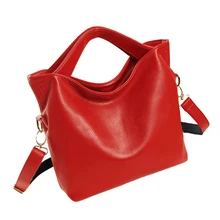 Женщины Vintage PU Кожа Tote Сумочка Дамы Crossbody Messenger Плечо Мешок