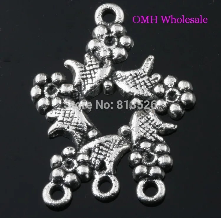 20pcs Tibetan silver butterfly earring Connectors