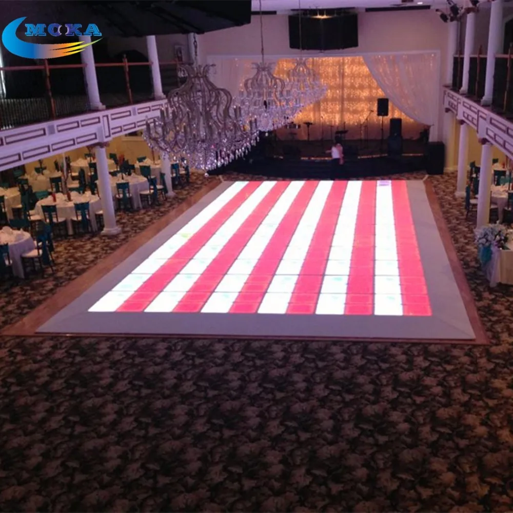 

48 Square Meters Only ship to long beach USA DMX Led Dance Floor Led Wedding Disco Floor Lights RGB panel Dancing Floors