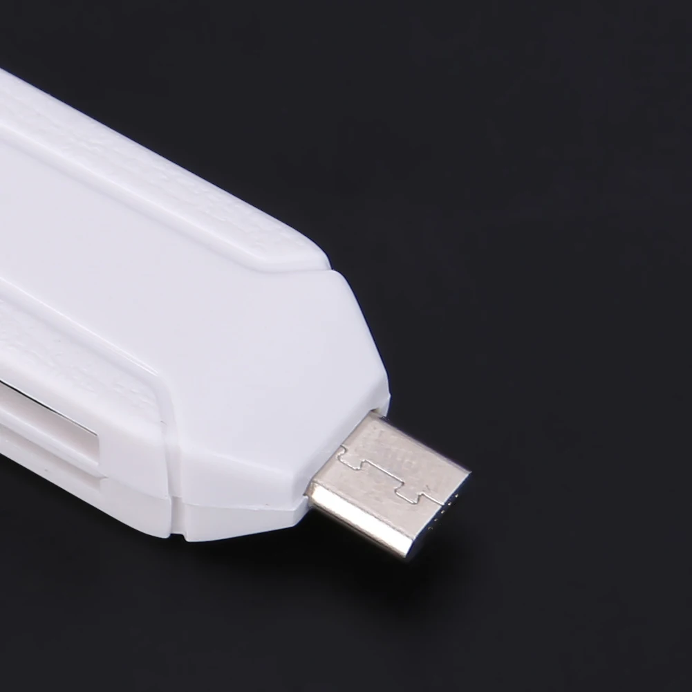 Portable Universal 2 in 1 USB OTG Card Reader Micro USB OTG TF/SD Card Reader Adapters Phone Extension Headers