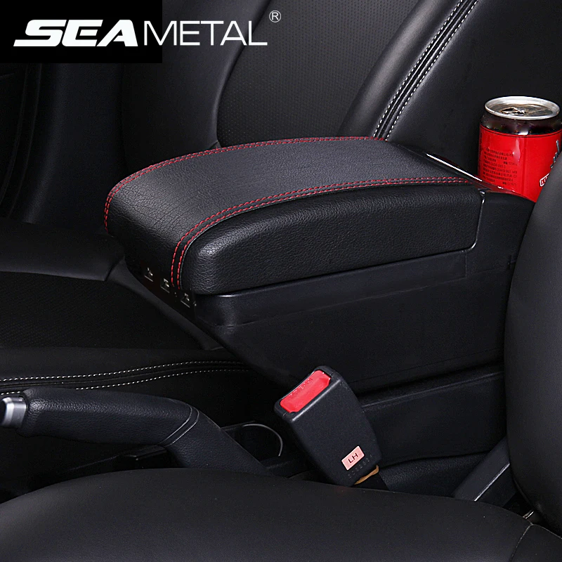 

For Russia KIA RIO K2 4 2018 2017 Car Organizer Armrest Box Seat Storage Bag Organizer USB on Car Styling Gap Auto Accessories